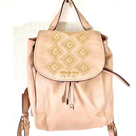 Michael Kors Backpack with Gold Bead Detail and matching wallet - Picture 4 of 16